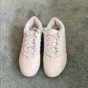 white cheer sneakers